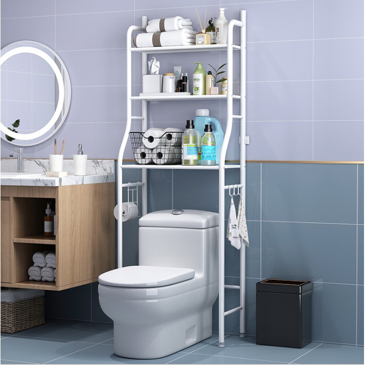 Kệ Bồn Cầu Toilet 3 Tầng, Kệ Để Sau Máy giăt , -KNVS01