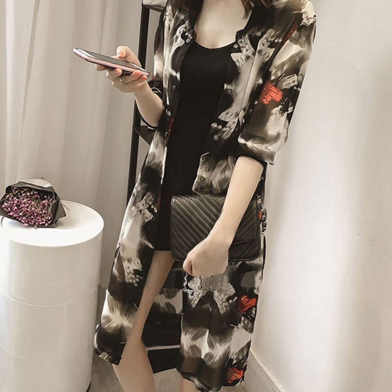 FREESHIP ĐƠN 99K_ Áo khoác Chiffon dáng dài thời trang cho nữ | BigBuy360 - bigbuy360.vn