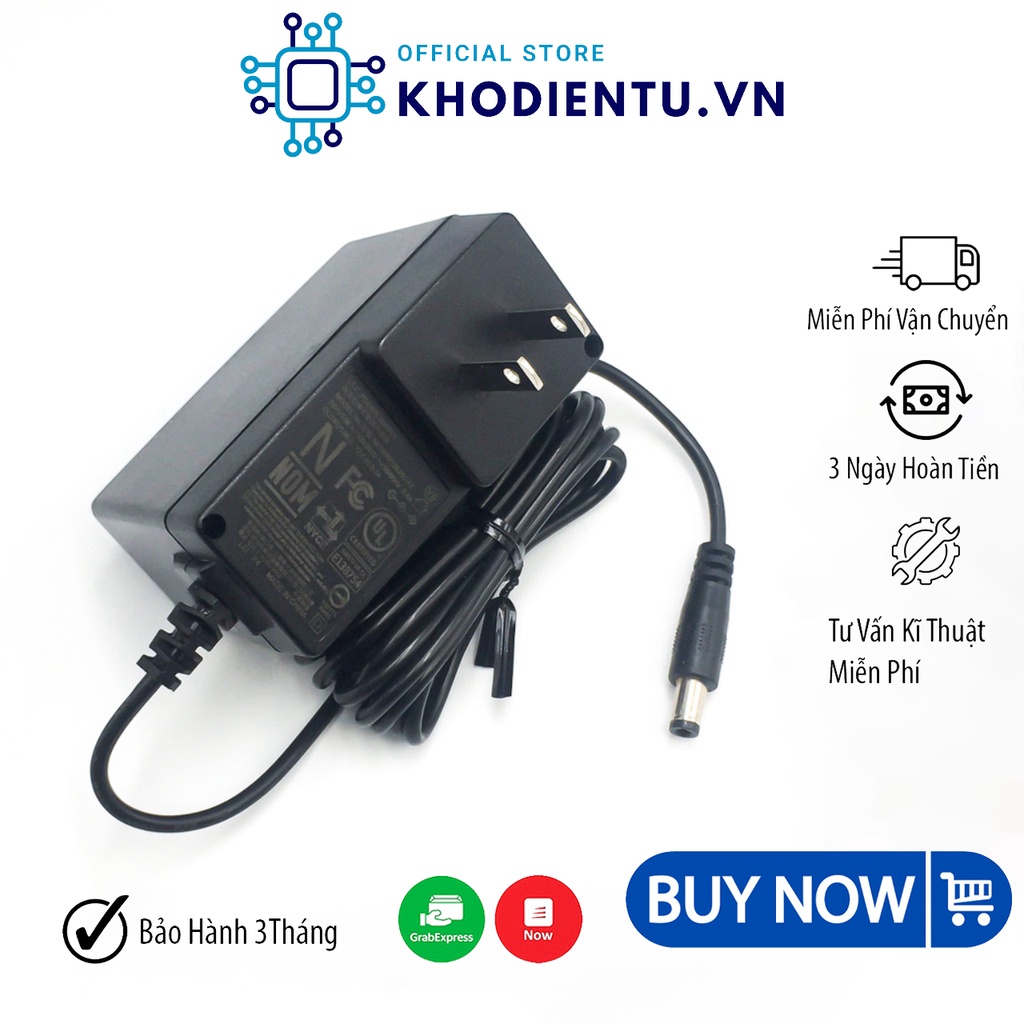 Nguồn 12V2.5A 5.5x2.5MM Chính Hãng MU30AY120250-A1Adapter 12V nguồn an toàn