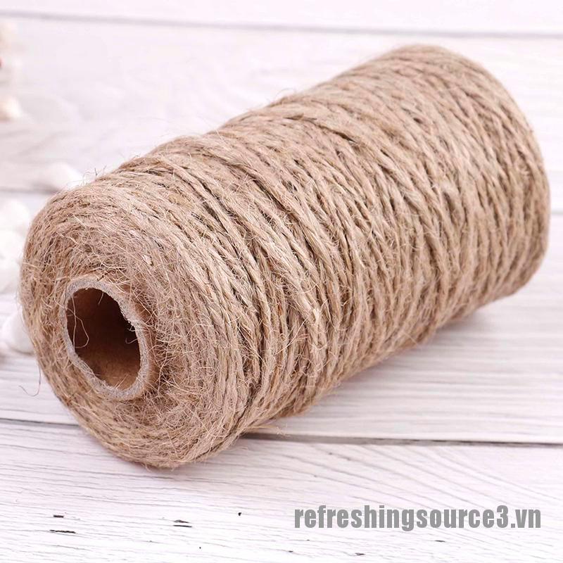 Cuộn Dây Thừng Khô Tự Nhiên Dài 100m Dùng Làm Đồ Thủ Công Diy