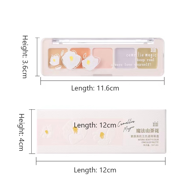 Kem che khuyết điểm SUAKE 5 màu độ che phủ cao/ chống thấm nước/ giữ màu lâu trôi 8g