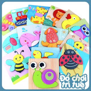 Đồ chơi gỗ thông minhg 1 bảng gỗ ghép hình 3d không có khớp nối SK03 cho trẻ em