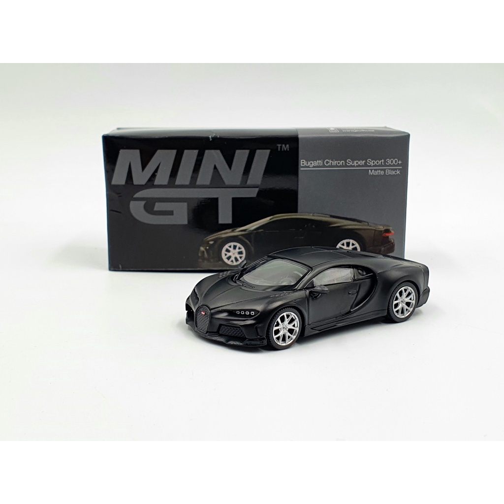 Xe Mô Hình Bugatti Chiron Super Sport 300+ Matte Black LHD 1:64 MiniGT( Đen )