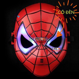 Mặt Nạ Người Nhện CÓ ĐÈN - Mặt Nạ Siêu Anh Hùng - Mặt nạ đồ chơi cho bé- Spiderman mask - Chirita WL7790 KM-688