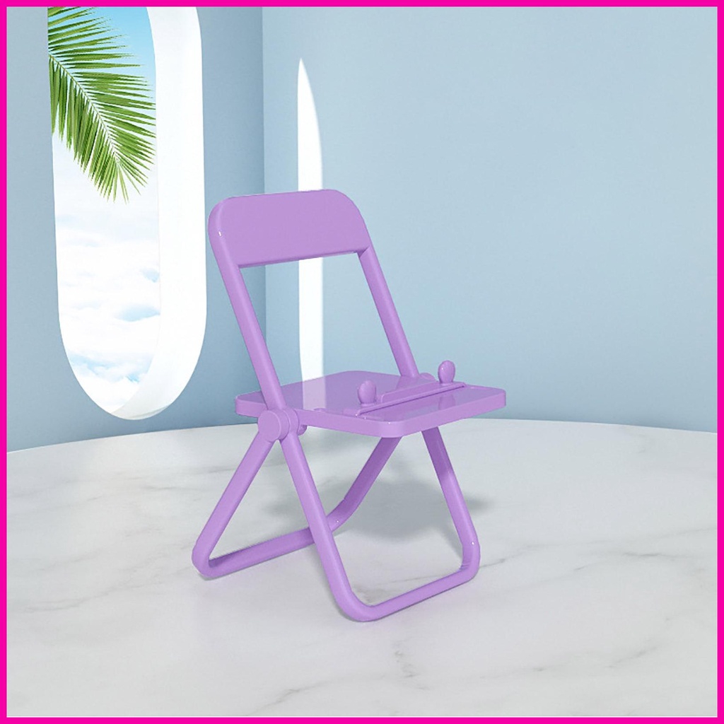 Giá Đỡ Điện Thoại Mini Hình Ghế Ngồi Có 3 Bánh Răng Điều Chỉnh Được