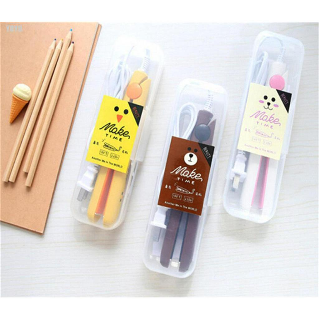 (Hàng Mới Về) Máy Duỗi Và Uốn Tóc 2 Trong 1 Mini Tiện Dụng Chất Lượng Cao