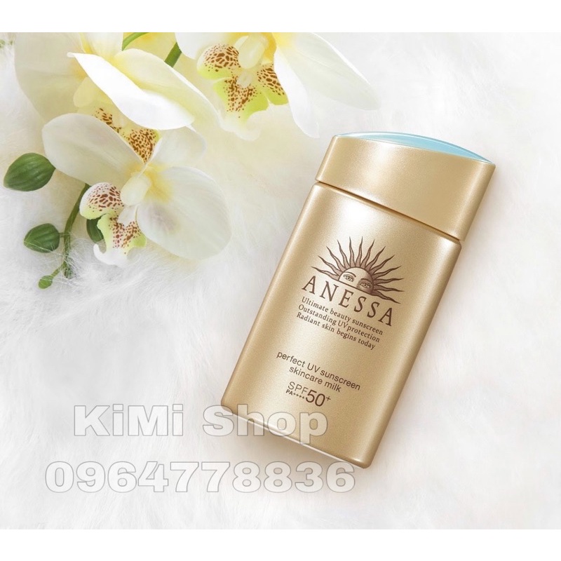 (MẪU MỚI NHẤT 2020) Set kem chống nắng Anessa Perfect UV Skincare Milk 60ml