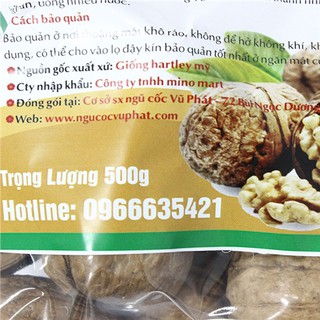 [FREESHIP 99K]Hạt óc chó Walnut nguyên vỏ 500gr