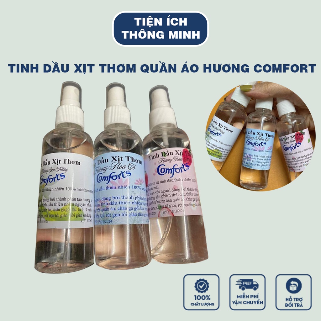 Tinh dầu xịt thơm quần áo hương Comfort