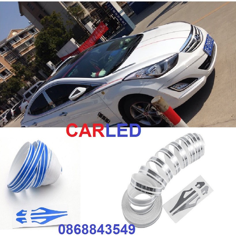 Tem decal thể thao chỉ viền trang trí