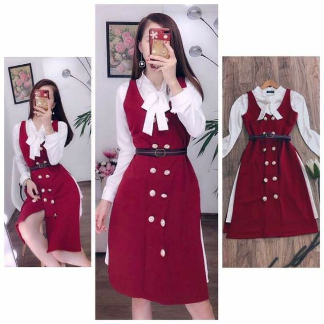 Sét váy yếm xinh tươi