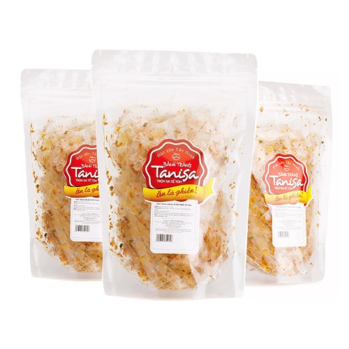 Bánh tráng trộn Tây Ninh TANISA (Túi Zip), có chứng nhận ATVSTP, ISO 22:000, dẻo ngon khó cưỡng
