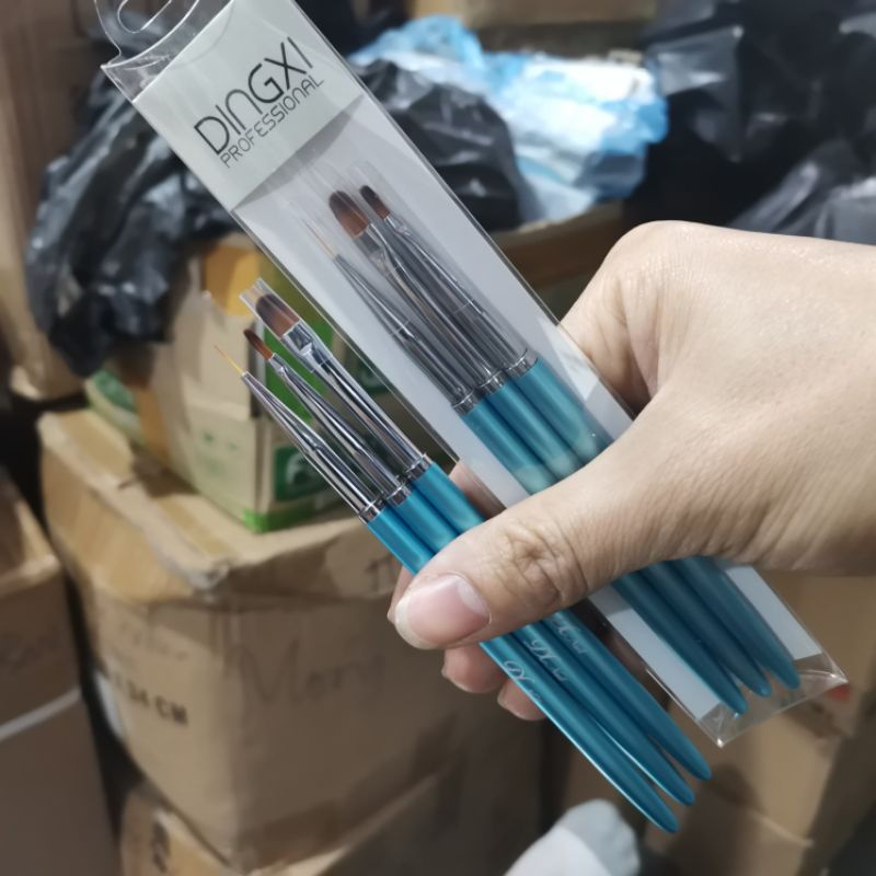 Bộ cọ 3 cây Dingxi [ cọ vẽ nét, cọ hoa cúc, cọ đắp gel ] - manh219