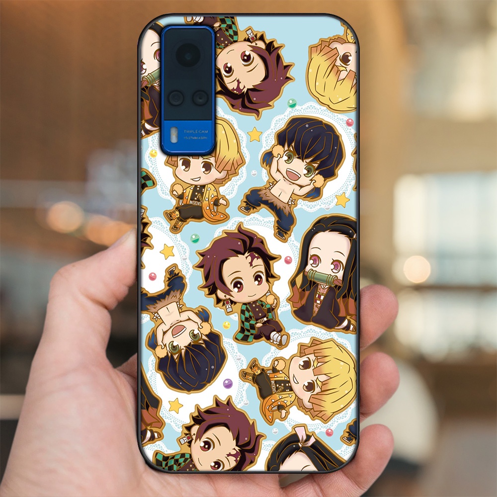 Ốp lưng Vivo Y51 2020, Y53s viền đen in hình Zenitsu Kimetsu no Yaiba