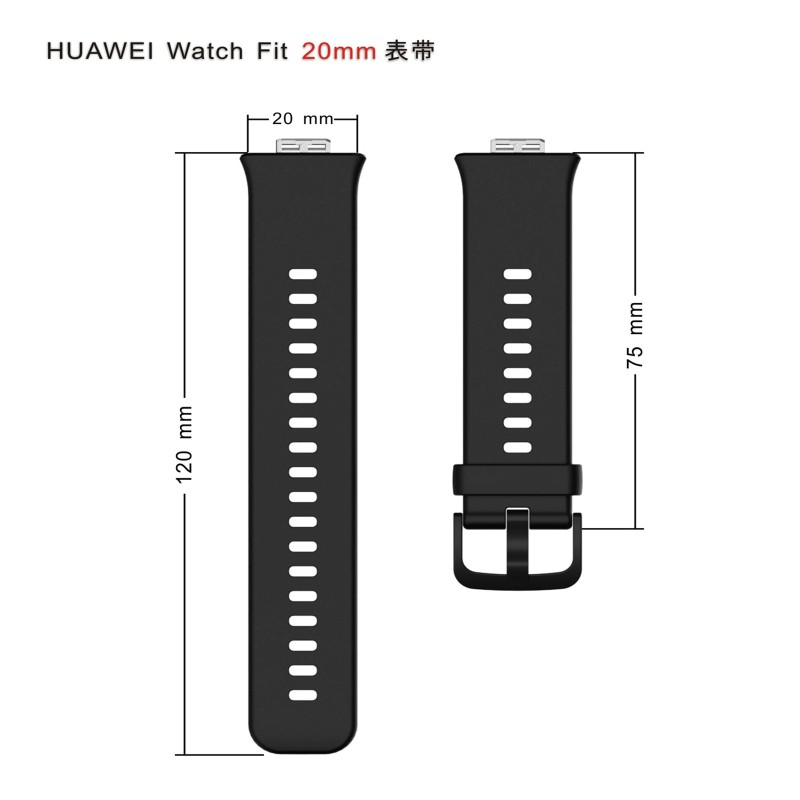 Dây đeo silicon cho Phụ kiện đồng hồ thông minh Huawei Watch Fit