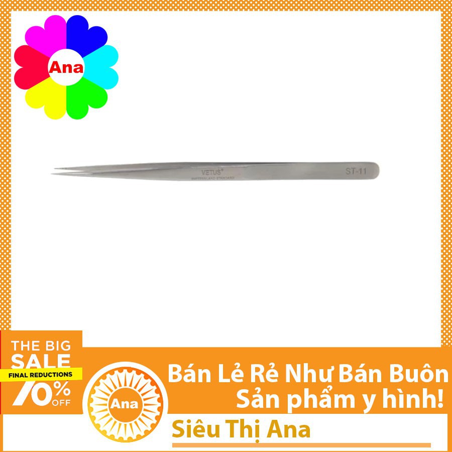 Nhíp Thép Không Rỉ Vetus ST-11