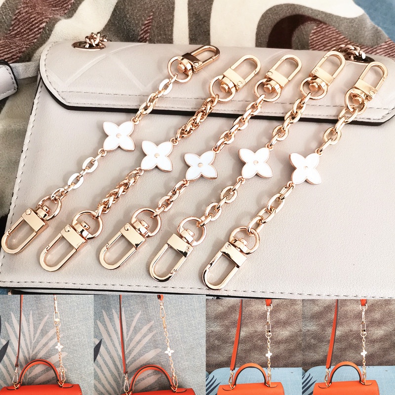 Phụ Kiện Dây Xích Mở Rộng Túi Xách Đeo Chéo Vai Họa Tiết Cỏ Bốn Lá Dây Xích Bốn Lá Mở Rộng Đa Năng Cao Cấp Dễ Phối Đồ Túi Xích