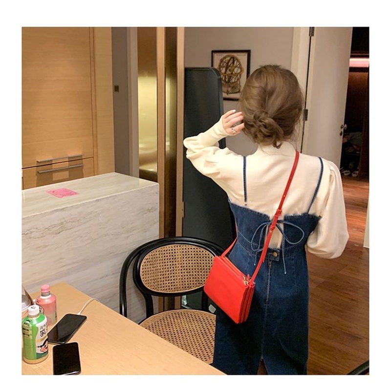 Đầm yếm denim phong cách Hàn Quốc mới năm 2021