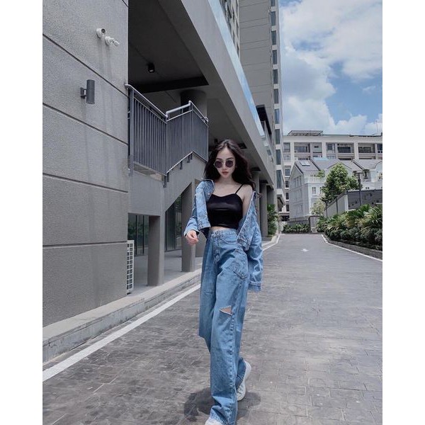 Áo Hai Dây Croptop Cơ Bản - Áo 2 Dây Thun Lụa