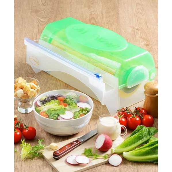 Hộp đựng màng bọc thực phẩm - cho cuộn từ 20 - 30cm - Nhập khẩu Thái Lan