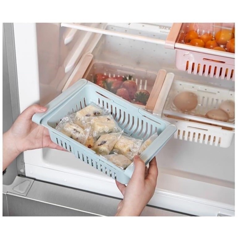 Khay rỗ nhựa đựng đồ tủ lạnh tiện ích