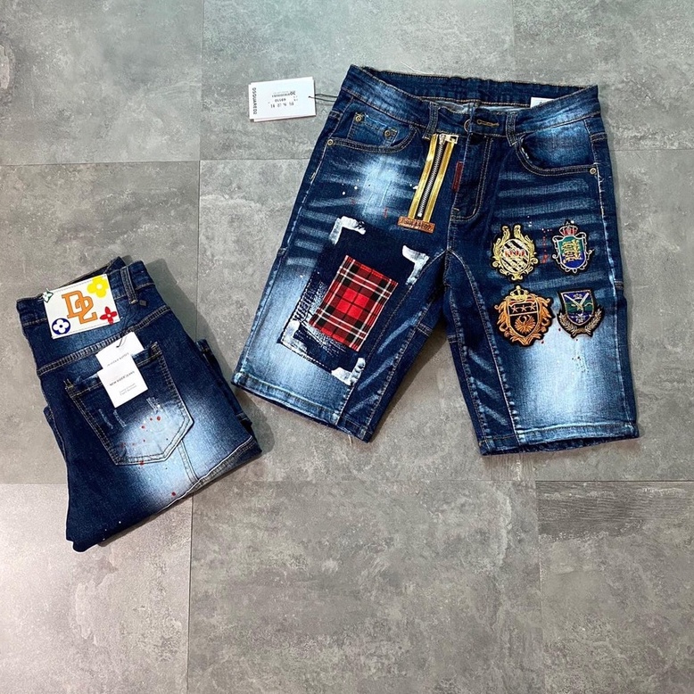 Quần short jean nam ngắn đen in chữ thêu logo đẹp nhiều mẫu mới 2022,hàng chuẩn shop giá tốt nhất KAYSTORE
