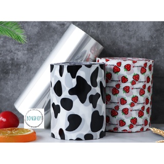 Cuộn Phim cuốn bánh kem, bánh Mousse hình Dâu Tây xinh xắn. Cuộn cao 8cm