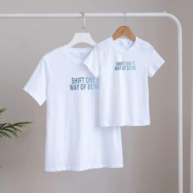 Áo gia đình, áo đôi in chữ siêu dễ thương, chất cotton mát mịn, đủ size và màu