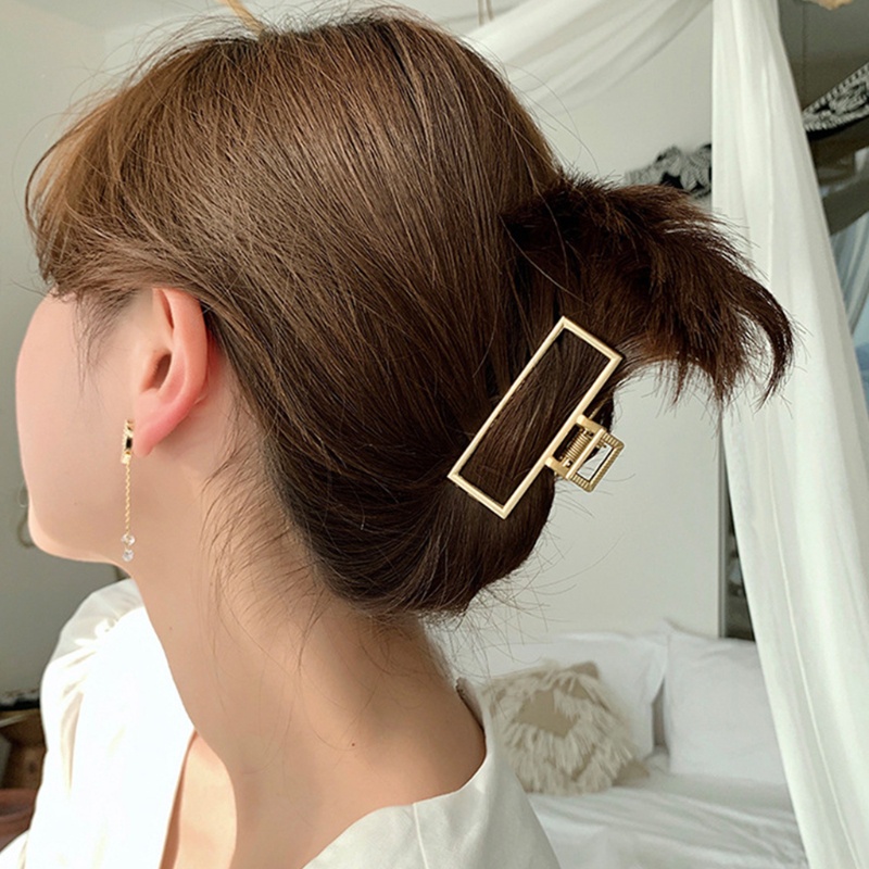 Kẹp Tóc Kim Loại Hình Con Cua Đơn Giản Độc Đáo Cho Nữ