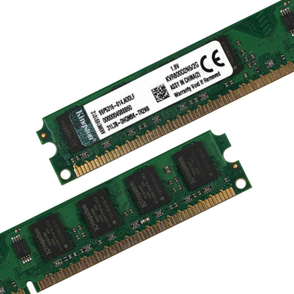 KINGSTON Set 2 Bộ Nhớ RAM 2gb ddr2 RAM 800MHz PC2-6400 Dành Cho Máy Tính