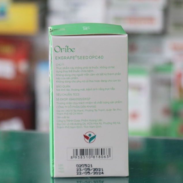 Viên uống Oribe - Hỗ trợ giúp sáng da, chống lão hóa, giảm vết nám, đồi mồi (Hàng chính hãng -Hộp 30 viên)