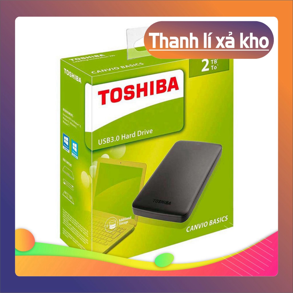 Box HDD ổ cứng di động TOSHIBA 2TB Sale