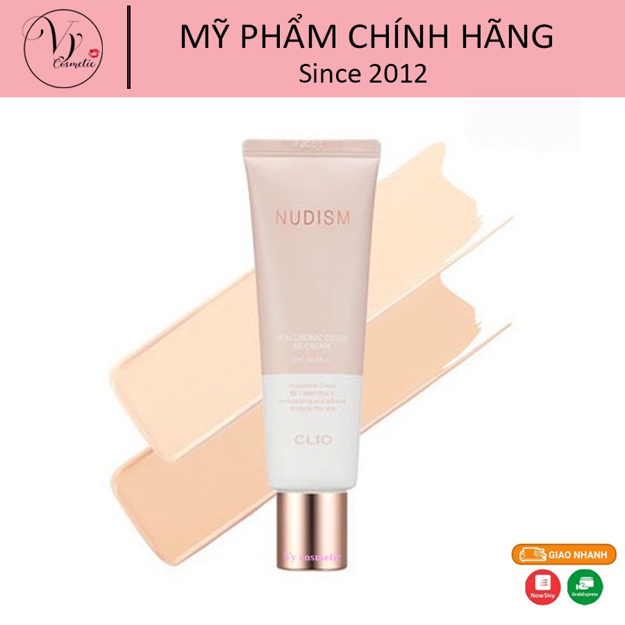 [HOT Kem nền CLIO NUDISM Hyaluronic Cover BB Cream