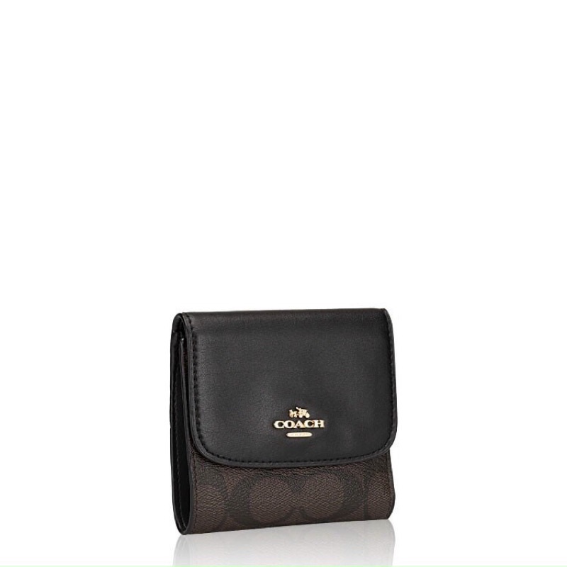 Ví Coach ngắn nắp tròn full box