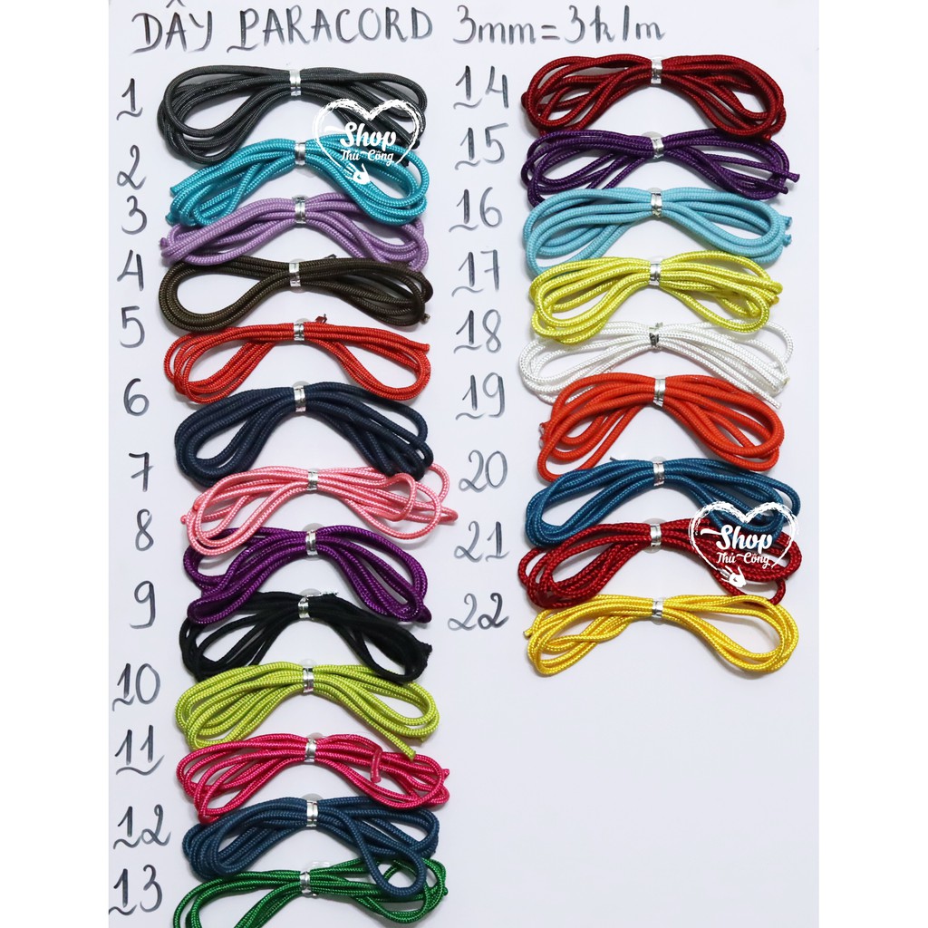 Dây Paracord sinh tồn 3mm