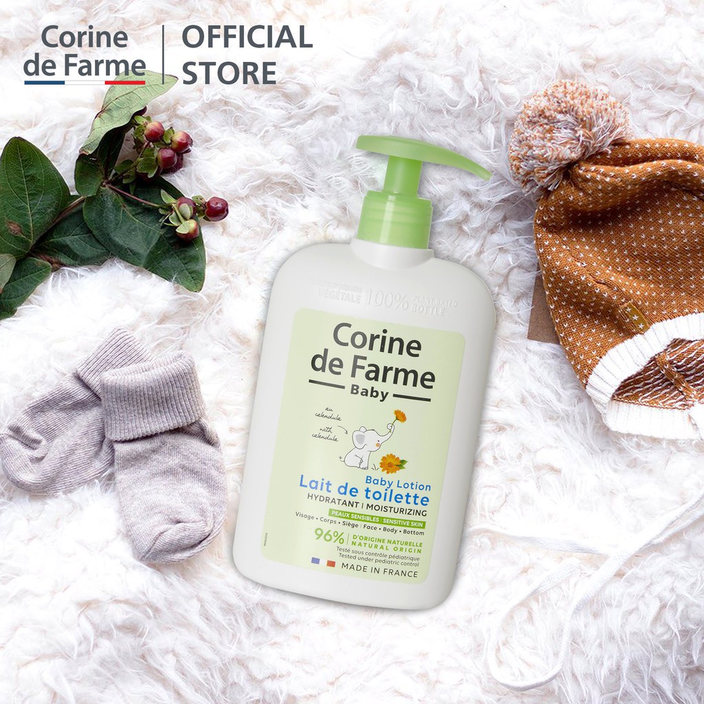 Sữa Dưỡng Thể Cho Bé Corine De Farme Baby Lotion dưỡng ẩm và làm mềm da