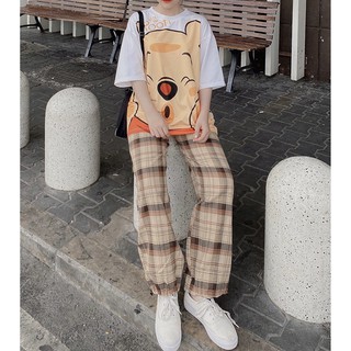 UNISEX - QUẦN CARO - QUẦN ULZZANG - PLAID PANTS - QUẦN ỐNG RỘNG ULZZANG