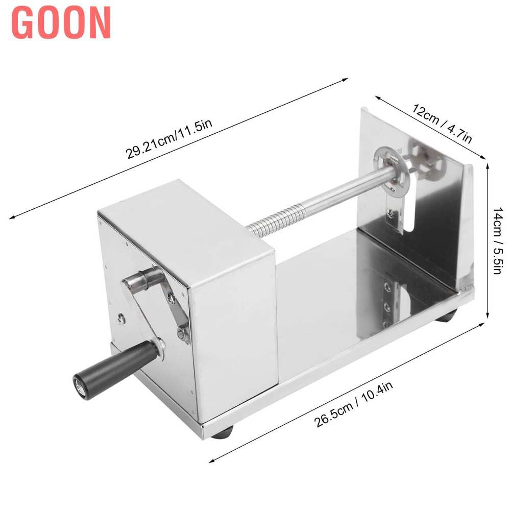 Goon Dụng Cụ Cắt Khoai Tây Lốc Xoáy Bằng Thép Không Gỉ