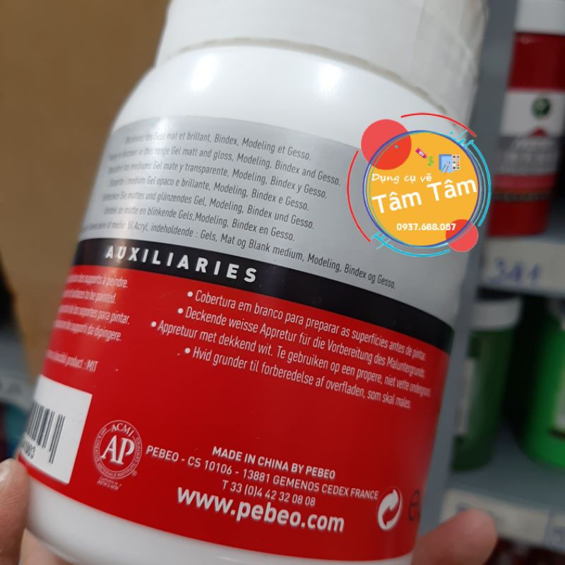 [ TÂM TÂM ]-[] Gesso Pebeo 500ml/1000ml-