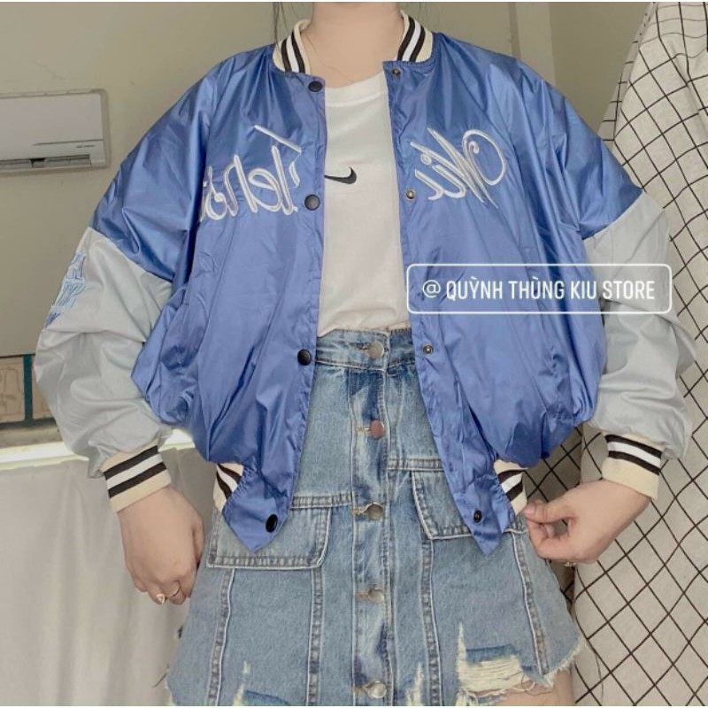 Áo khoác bomber dù chữ thêu hot | BigBuy360 - bigbuy360.vn