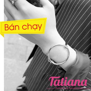 Vòng tay kiềng khoen tròn basic - Tatiana - V2175