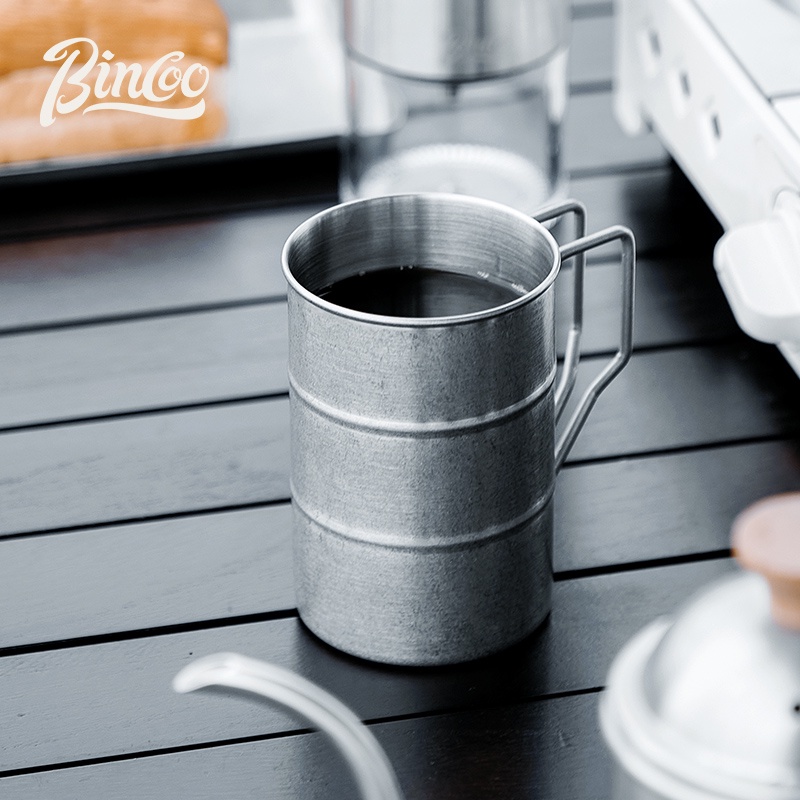 Bincoo Bộ Cốc Uống Cà Phê Bằng Thép Không Gỉ 304 Nhỏ Gọn Tiện Dụng
