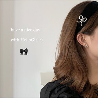 Bờm nhung nơ trai cài tóc