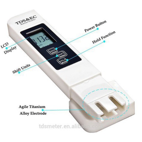 Bút Thử Nước TDS & EC 3 trong 1 Hàng Chính Hãng, Siêu Chính Xác, Siêu Bền