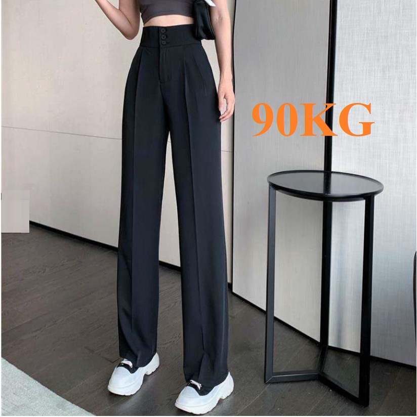 Quần ống rộng 3 Nút, Chất Liệu Tuyết Mưa cao cấp, Có siêu sai đại 96Kg, Dài 100cm, Lưng rất cao 8cm