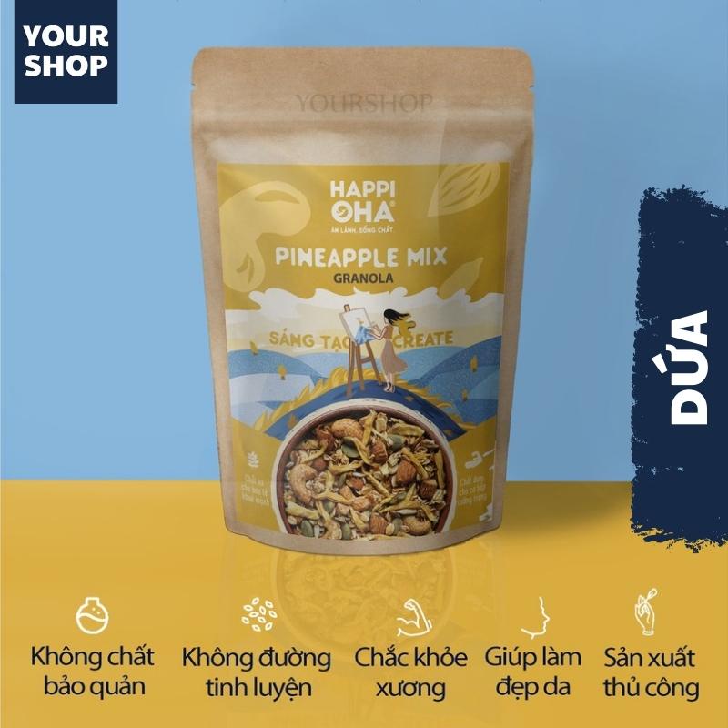 Ngũ Cốc Ăn Kiêng Granola PINEAPPLE MIX - Yourshop - Hỗ trợ giảm cân - Ngũ cốc ăn sáng