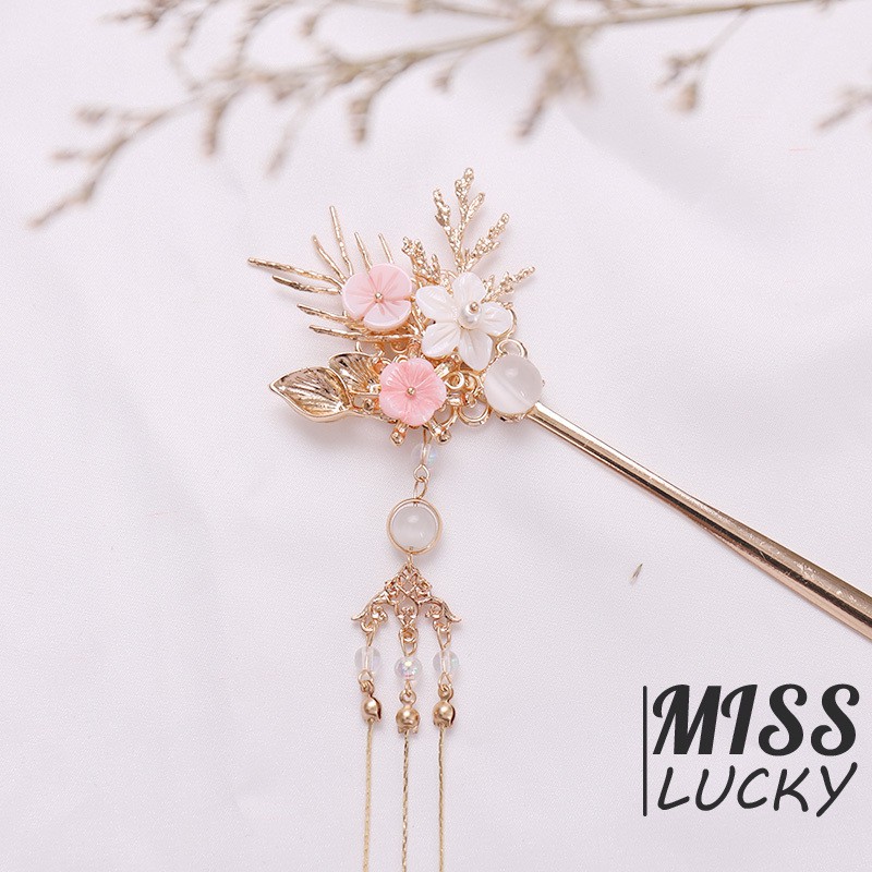 Trâm cài tóc tua rua phong cách retro thời trang cho nữ