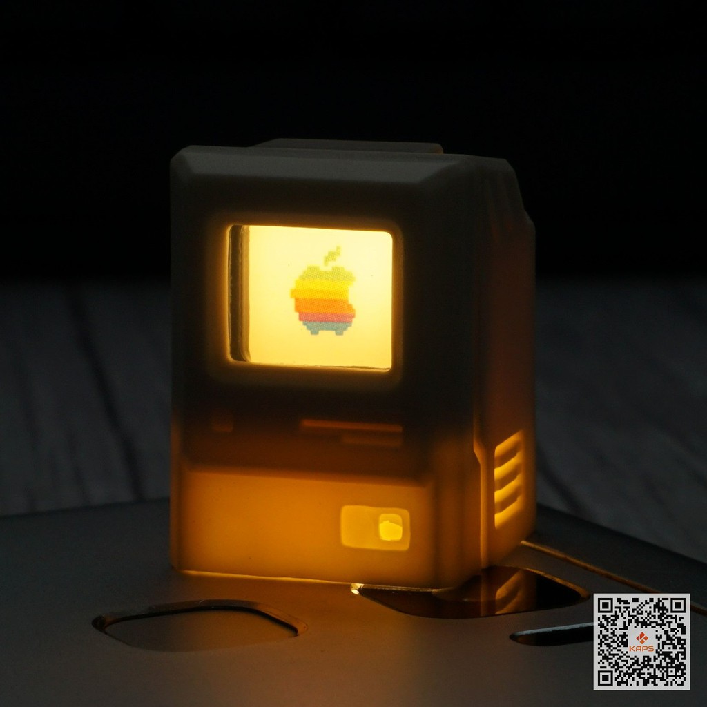 Keycap Macintosh Retro 7in1 - Keycap xuyên led - ABS dành cho bàn phím cơ Dareu, Edra, NJ, Filco, Keychron, Akko..