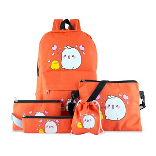 [COMBO BALO] Bộ 5 món balo vải bố- cao cấp- balo teen-sành điệu