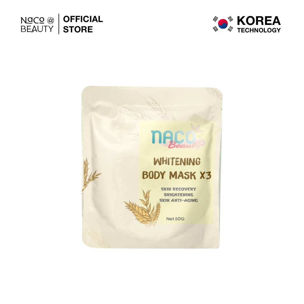 Kem ủ trắng toàn thân Nacobeauty giúp làm trắng da body 50ml - Whitening Body Cream